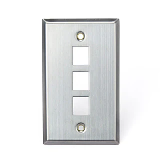 Stainless Steel QUICKPORT Wallplate, Single Gang, 43080 - Image 3