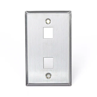 Stainless Steel QUICKPORT Wallplate, Single Gang, 43080 - Image 4