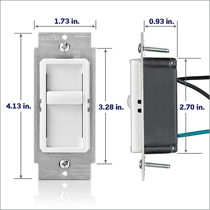 SureSlide Dimmer Switch for Dimmable LED, Halogen and Incandescent Bulbs, 6672-1L - Image 4