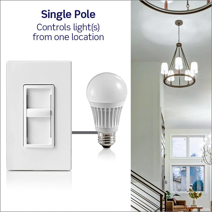 SureSlide Dimmer Switch for Dimmable LED, Halogen and Incandescent Bulbs, 6672-1L - Image 5