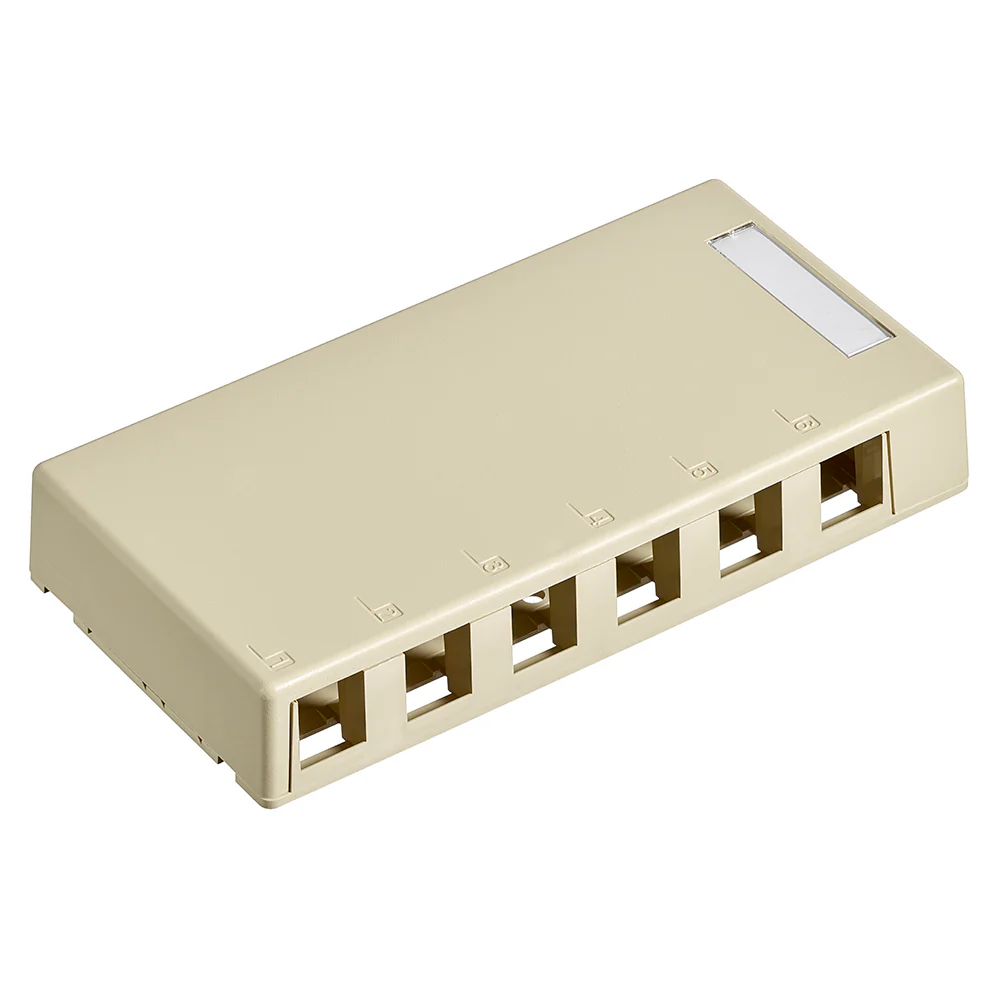 Surface-Mount QUICKPORT Box, 6-Port, 41089 - Image 2