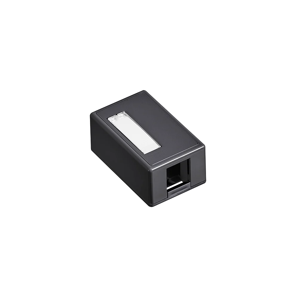 Surface-Mount QUICKPORT Box, Plenum Rated, 1-Port, 41089