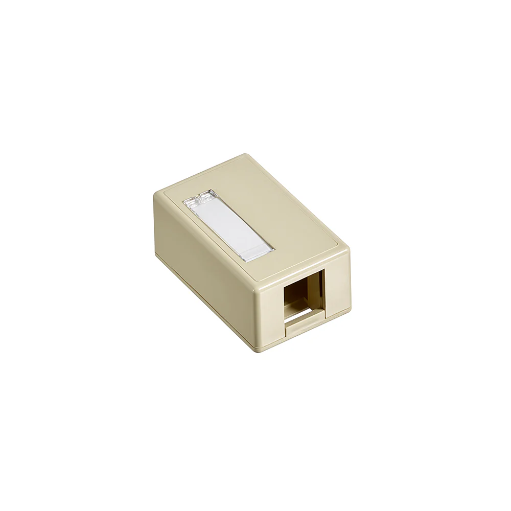 Surface-Mount QUICKPORT Box, Plenum Rated, 1-Port, 41089 - Image 3