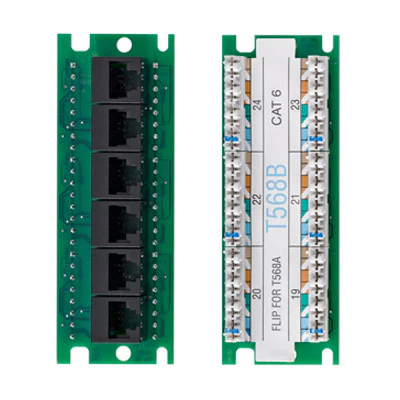 Twist and Mount Expansion Board, 6 Port, Cat 6, 476TM-EX6
