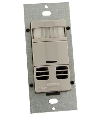 Ultrasonic/Infrared, Multi-Technology Wall Switch Sensor, No Neutral, 2400 sq. ft. Major & 400 sq. ft. Minor Motion Coverage, OSSMT-GD