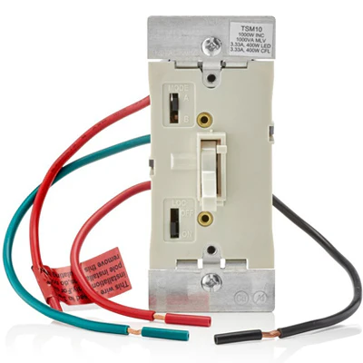 Toggle Slide Dimmer Switch for Magnetic Low Voltage, LED, Halogen and Incandescent Bulbs, TSM10 - Image 3