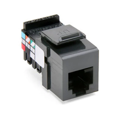 Voice Grade QUICKPORT Connector, 6P6C, Gray, 41106-RG6